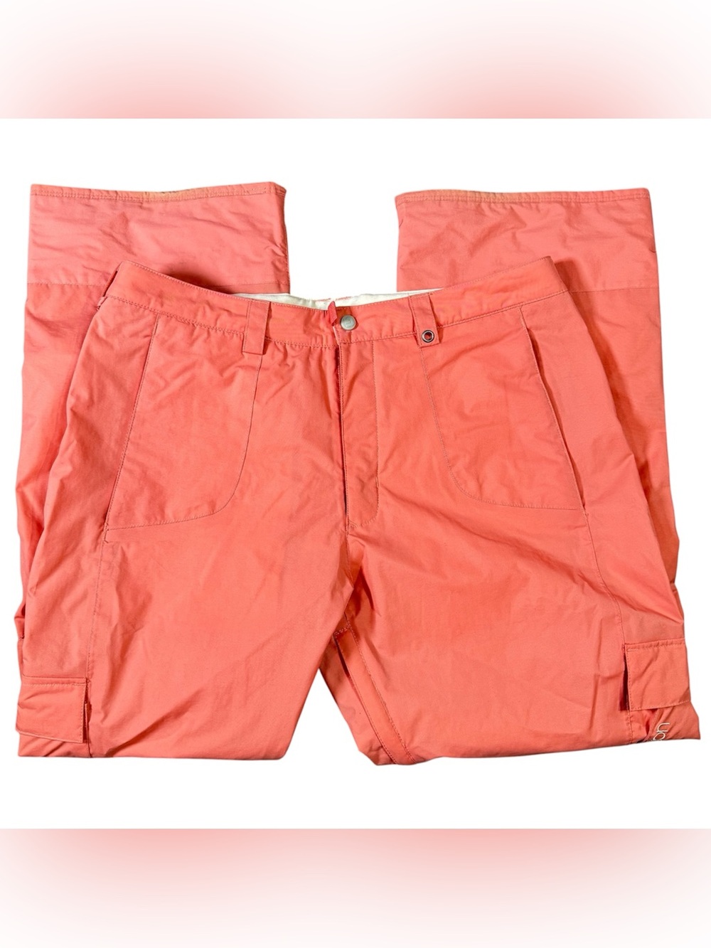 Burton Coral Pink Women's Medium Snowboard Cargo Pants Snow And Ski Dry Ride